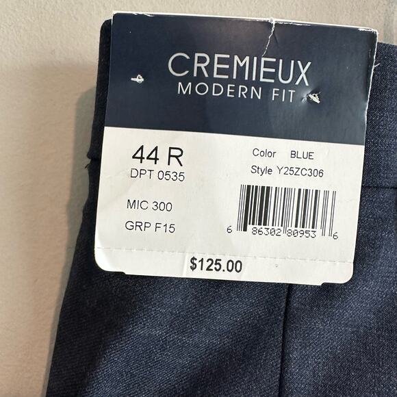 Daniel Cremieux Tobin Modern Fit Travel Smart Dress Pants Blue 44 - Picture 8 of 13